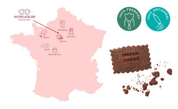 Prêt à offrir Chocolat Anniversaire French biscuit